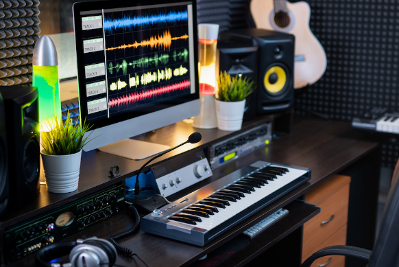 Professional-grade Music Studio Desk for Producers and Engineers